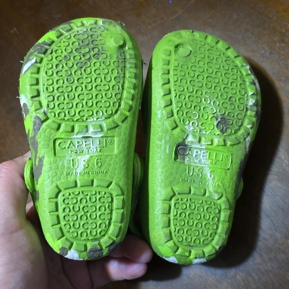 Capelli‎ New York Toddler Croc Clog slider- Alligator Size 6